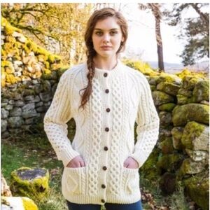 KENNEDY OF ARDARA ⭐️ Irish pure lambswool cardigan
